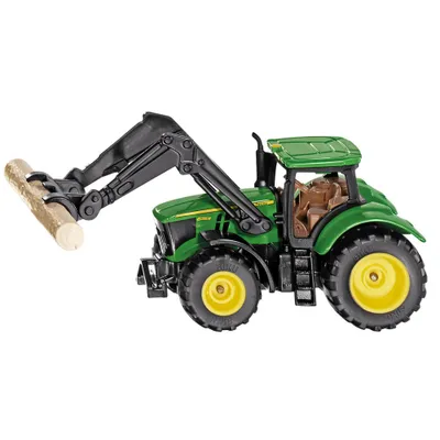 Produktbild von SIKU Blister - John Deere Traktor mit Holzgreifer