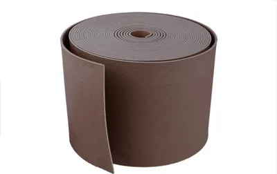 Image de Wovar - Bordure de jardin taupe en plastique 15 cm de haut - Rouleau 10 mètres