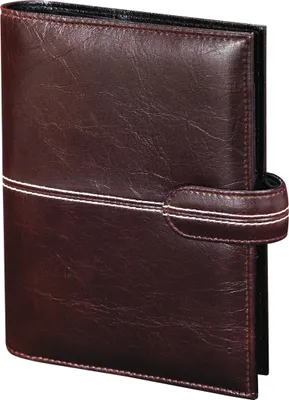 Produktbild von Kalender 2026 Pocket Terminplaner A7 Kunststoff Fashion dunkelbraun-scharz 19,99