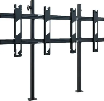 Produktbild von HAGOR Boden-/Wandanbringung für LED-Display, Flachbildschirm - Schwarz - Höhenverstellbar - Bildschirmgröße: 345,4 cm (136 Zoll) - Aluminium, Stahl