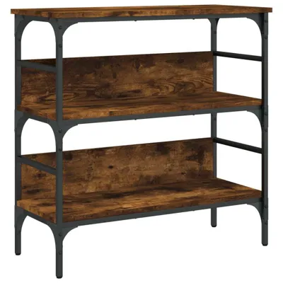 Immagine prodotto di vidaXL Tavolino consolle in rovere affumicato 75x32x75 cm Materiale ligneo