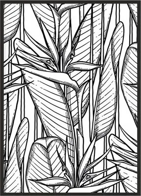 Image de Affiche photo dans un cadre 43x33 cm Feuilles P1157