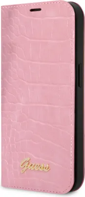 Immagine prodotto di Custodia GuessPoliuretanoBookcase per iPhone 14 - Rosa Croco