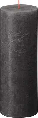 Produktbild von Bolsius rustikale Stumpenkerze 190 68 grau
