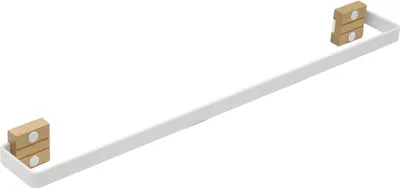 Obrázek produktu pro Nástěnný věšák na ručníky - Věšák na ručníky do koupelny - 40 cm - Bílý