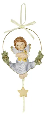 Produktbild von Goebel Hängeornament Verträumte Sternenzeit, Biskuit-Porzellan, Bunt, 10 cm, 11751231