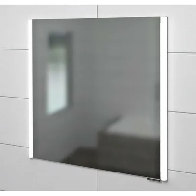 Image de Sapho Integra - Armoire de toilette encastrée avec éclairage LED, 652x700 mm, miroir/titane IN065