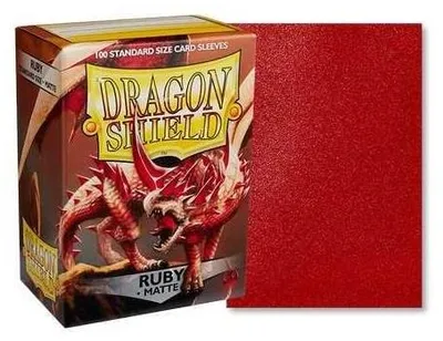 Imagen del producto de Dragon Shield: Matte Ruby (100) – Fundas protectoras – Arcane Tinmen ApS