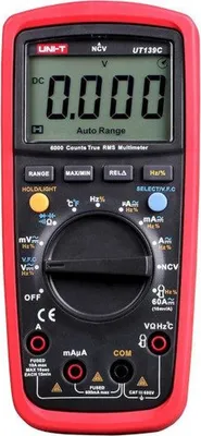 Image de Multimètre numérique Ut139c Eclairé Lcd 6000 Valeur efficace réelle Ut139c