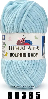 A ball of light blue yarn with a label.