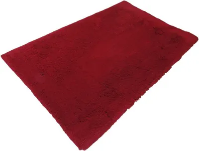 Produktbild von Batex Badematte Badteppich Badvorleger Duschvorleger Badezimmerteppich 70x120cm Baumwolle Plus Weinrot
