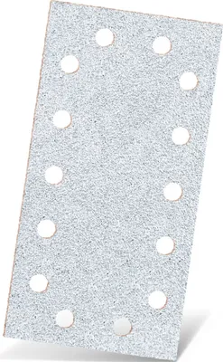 Produktbild von MENZER White Klett-Schleifblätter, 230 x 115 mm, 14-Loch, f. Schwingschleifer, Normalkorund (50 Stk.) K100