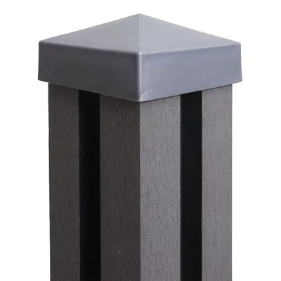Obrázek produktu pro WPC sloupek Sarthe-WPC plot, sloupek, zásuvný systém 240cm, šedá