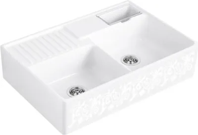 Produktbild von Villeroy & Boch Spülstein Doppelbecken - StoneCeramicPlus, Handbetätigung