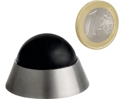 Obrázek produktu pro Dveřní zarážka Ø 40x25mm, nerez