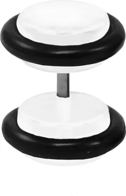 Produktbild von Fake Plugs Ohrstecker in verschiedenen Farben und Größen Größe - 10 mm Farbe - Weiß