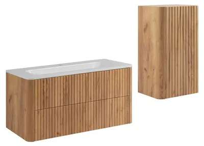 Produktbild von Badmöbel-Set mit Waschbecken und Midischrank, Craft, 100 x 48 x 44 cm
