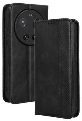 Produktbild von Xiaomi 17 Ultra Hülle - Coverup Vintage Style Klapphülle - Schwarz