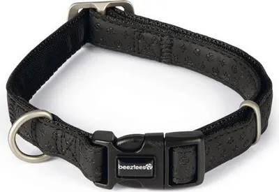 Obrázek produktu pro Beeztees 744971, obojek pro psa, standardní zapínání, černá barva, umělá kůže, jednobarevný, 35 cm