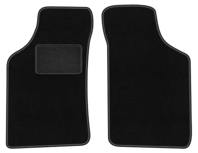 Productafbeelding van Velours voormatten voor Citroen AX 1986-1998 (hatchback) – 2-delig, zwart, op maat – Wielganizator LUX