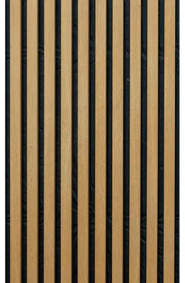 Produktbild von Vinyl-Klebetapete als Meterware – Holzpaneel-Wandaufkleber – MODERN SCHWARZ – 60 x 100 cm