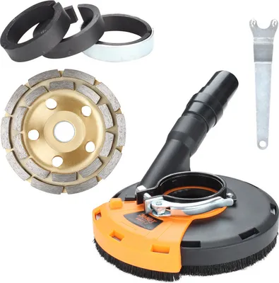 Immagine prodotto di TolleTour cofano di estrazione 125mm/5inch smerigliatrice angolare universale cofano di estrazione attacco smerigliatrice angolare Fanztool