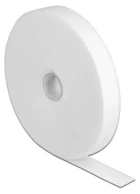 Obrázok produktu pre DeLOCK 18382, Káblová príchytka so suchým zipsom, Biela, 10000 mm, 20 mm, 1 kusov