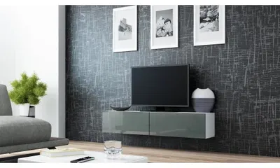 Imagen del producto de Cama RTV VIGO140 con base y soporte para TV, y mueble de entretenimiento