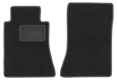 Immagine prodotto di Tappetini anteriori in moquette per Mercedes E W124 1984-1997 (berlina/station wagon) – 2 pezzi, grigio grafite, su misura – Wielganizator LUX