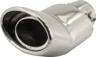 Produktbild von Simoni Racing TRX/38 Auspuffblende Endrohr Blende Ø118mm Ø70mm 160mm Oval Gebogen Edelstahl