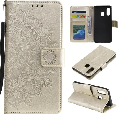 Immagine prodotto di Custodia per Samsung Galaxy A20e custodia del telefono cellulare Flip Case Cover protettiva Mandala