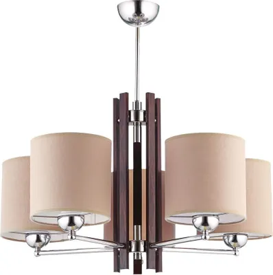 Produktbild von Wohnliche Deckenleuchte KASULA Modern Stoff elegant Ø66cm Esszimmer Wohnzimmer Deckenlampe