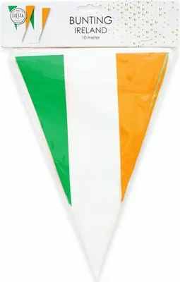 Produktbild von XL Wimpel Girlande aus Folie Irland 10 Meter