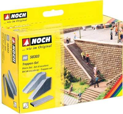 Obrázok produktu pre NOCH Stairs Set, HO (1:87), Šedá