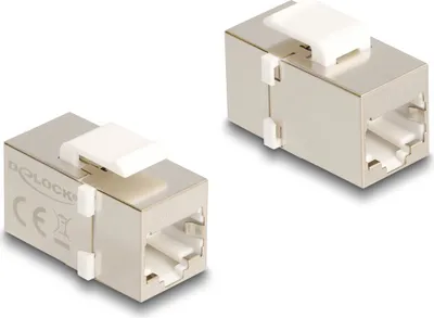 Produktbild von DELOCK Keystone Modul RJ45 Buchse zu RJ45 Buchse Cat.6 FTP