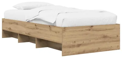 Produktbild von vidaXL Bettrahmen Kunsthandwerk Eiche 80 x 200 cm Holzwerkstoff