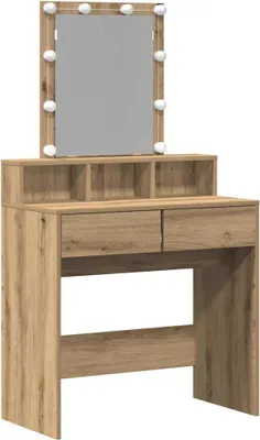 Zdjęcie produktu dla Toaletka dąb artisan 80 x 41 x 144.5 cm Materiał drewnopochodny