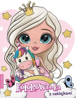 Produktbild von Malbuch für Kinder: „Prinzessin und Einhorn“ mit Aufklebern