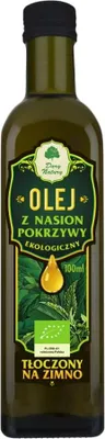OLEJ Z NASION POKRZYWY TŁOCZONY NA ZIMNO BIO 100 ml - DARY NATURY