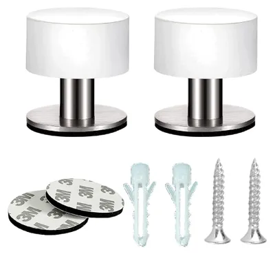 Produktbild von 2 Stück selbstklebende Türstopper, Wand- und Bodenstopper ohne Bohren, geeignet für alle Hartböden zum Schutz von Wänden und Möbeln