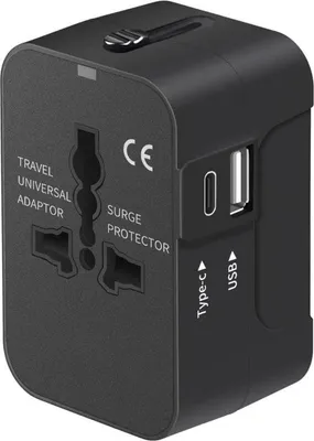 Produktbild von Universelle Weltstecker - 2 USB-Porten - Weltstecker - Universalstecker