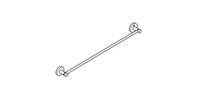 Produktbild von GROHE Badetuchhalter Essentials 40366_1, 654 mm, supersteel