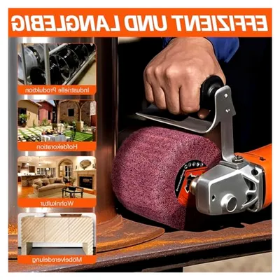 Produktbild von Schleifwalzen für Satiniermaschinen, 80 Körnung Schleifhülsen für Schleifroller, Schleifwalze Bürste für Holz, Metall und Steinoberflächen - 120 x 100 mm
