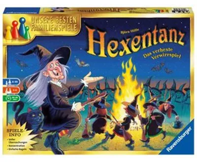 Produktbild von Ravensburger Spiel Hexentanz Brettspiel -Walpurgisnacht am Blocksberg - für 3-6 Spieler