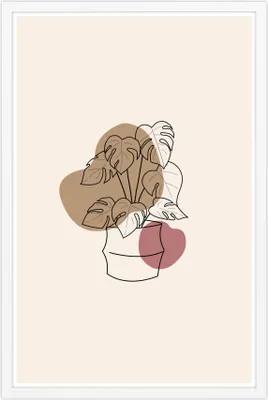 Produktbild von Posterrahmen 60 x 90 cm Holzdekor Weiß