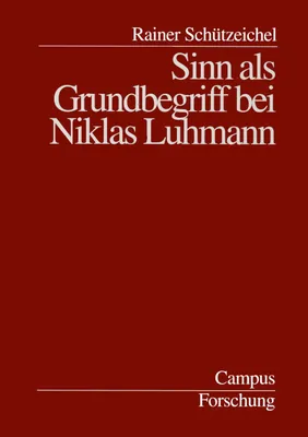 Produktbild von Schützeichel: Sinn bei Luhmann