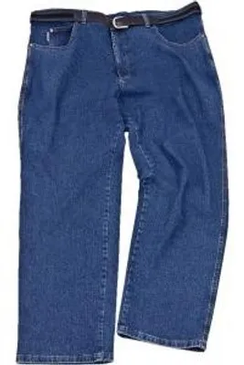 Produktbild von Jeans-Hose untersetzte Größen Herren Unterbauch blau Pionier Über