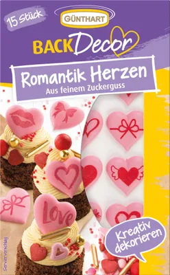 Obrázok produktu pre Günthart Sugar Hearts Pink 21 g