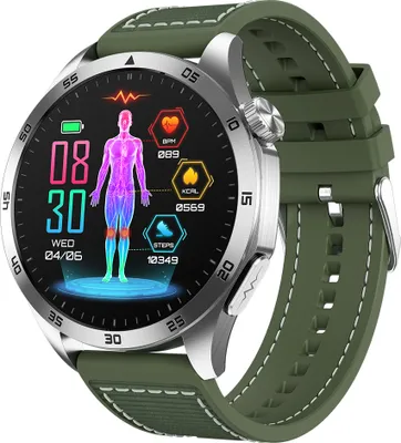Produktbild von Smartwatch, 1,43-Zoll-High-Clear-Bildschirm, Sportgesundheitsueberwachung, Schlafueberwachungsuhr, IP68 wasserdicht, BT5.2 S0S-Notruffunktion, lange Nutzungsdauer, Multisportmodi fuer Maenner und Frauen, Gesundheitsueberwachungsuhr