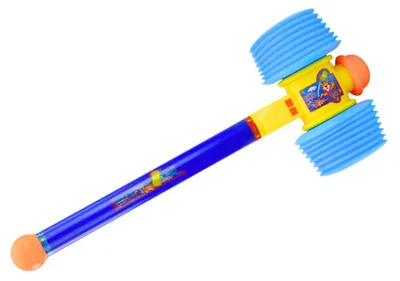Obrázok produktu pre Veľká mäkká hračka kladivo modrá 60 cm